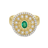 Serenity Emerald Signet Ring