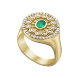Serenity Emerald Signet Ring