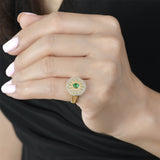 Serenity Emerald Signet Ring