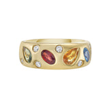 Cosmos Multi Tourmaline Dome Ring