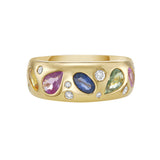 Cosmos Multi Tourmaline Dome Ring