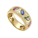 Cosmos Multi Tourmaline Dome Ring