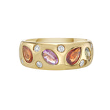 Cosmos Multi Tourmaline Dome Ring