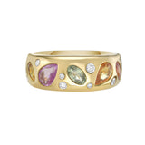 Cosmos Multi Tourmaline Dome Ring