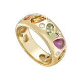 Cosmos Multi Tourmaline Dome Ring