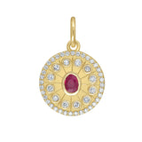Serenity Small Ruby Amulet Charm