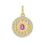 Serenity Small Pink Sapphire Amulet Charm