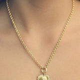 Cassandane Small Heart Rolo Necklace