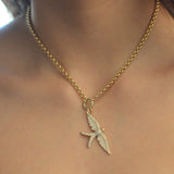 Wings of Love Diamond Swallow Charm