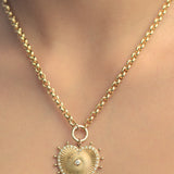 Cassandane Large Heart Rolo Necklace