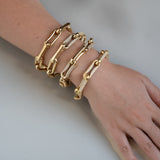 Milano Full Diamond Pinched Link Bracelet