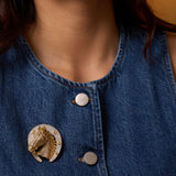 Legacy Mother Of Pearl Lucky Horseshoe Brooch And Pendant