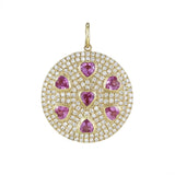 Amore Pink Sapphire Heart Medallion