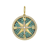 Seasons™️ Compass Interchangeable Emerald Charm