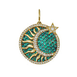 Seasons™ Soleil Et Lune Interchangeable Emerald Charm