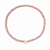 Rondelle Pink Mother of Pearl Bead Necklace