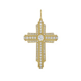 Majestic Diamond Cross Charm