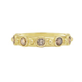 Aurelia Brown Diamond Beaded Ring