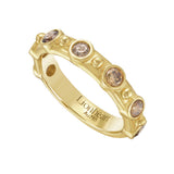 Aurelia Brown Diamond Beaded Ring