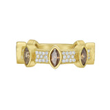 Aurelia Brown Marquise Diamond Stackable Ring