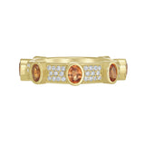 Aurelia Oval Mandarin Garnet Ring