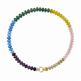 Rondelle Agate Bead Necklace