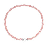 Rondelle Pink Mother of Pearl Bead Necklace