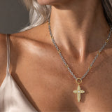 Majestic Diamond Cross Charm