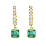 Reign Emerald Drop Earrings