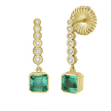 Reign Emerald Drop Earrings