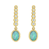 Reign Opal Drop Earrings