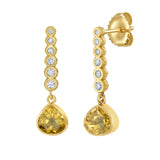 Reign Yellow Tourmaline Drop Earrings