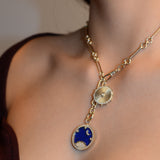 Starry Night Lapis Lazuli Mountain Charm