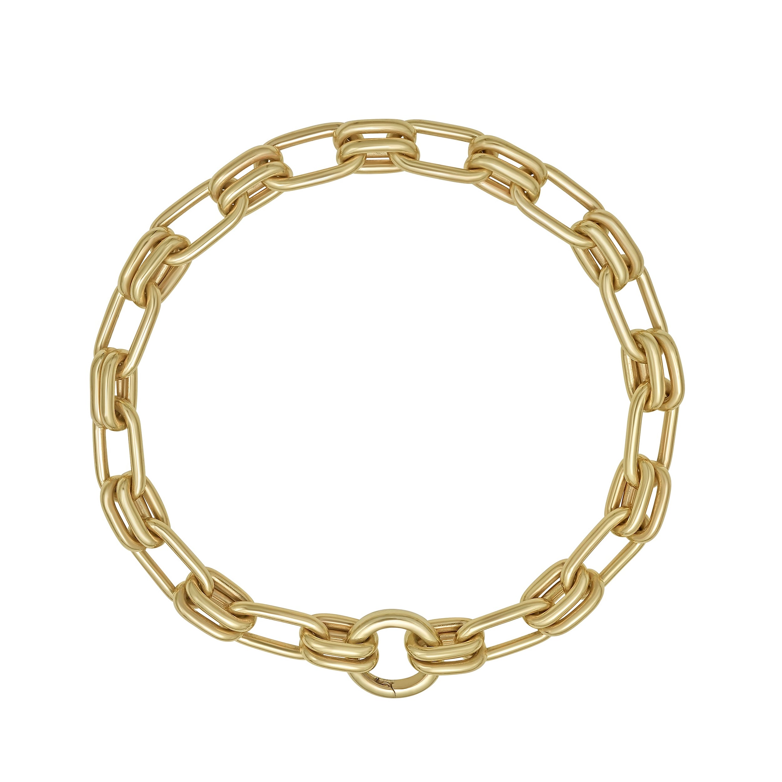 LIONHEART SIGNATURE DOUBLE OVAL LINK BRACELET