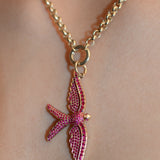 Wings of Love Ruby Swallow Charm