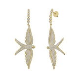 Wings Of Love Diamond Swallow Drop Earrings