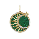 Seasons™ Soleil Et Lune Interchangeable Emerald Charm