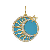 Seasons™ Soleil Et Lune Interchangeable Emerald Charm