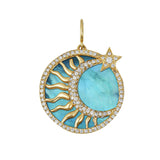 Seasons™ Soleil Et Lune Interchangeable Emerald Charm