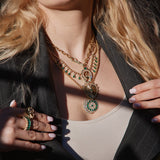 Serenity Emerald Amulet Charm