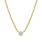 Reign Round Diamond Ball Link Necklace