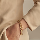 Martina Curb Link Satin Bracelet