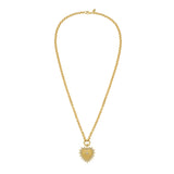 Cassandane Small Heart Rolo Necklace