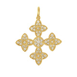 Diamond Byzantine Cross Charm