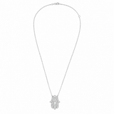 Hamsa Diamond Charm Necklace