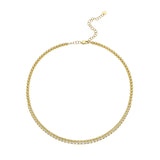 Eléa Diamond Tennis Bead Choker Necklace