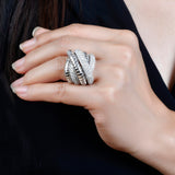 Lex Diamond Rope Cocktail Ring