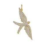 Wings of Love Diamond Swallow Charm