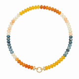 Rondelle Agate Bead Necklace