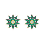 lionheart-lumiere-emerald-star-post-earrings